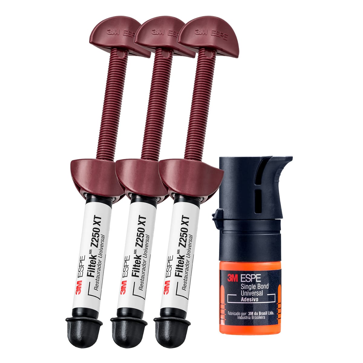 Kit Resina 3M™ Filtek™ Z250 XT, Cores A1, A2, A3 e 1 Adesivo Universal 3M™ Single Bond HB004816177 – Solventum, Universal-Composites
