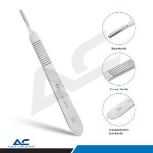 Scalpel Handle, Bard Parker Scalpel Handle, No. 3 – ARCK CARE UK LTD, Skalpelle und Zubehör