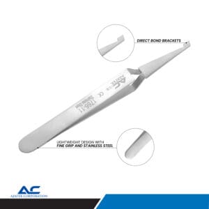 Direct Bond Bracket Tweezer, 13.5cm – Precision Orthodontic Tool – ARCK CARE UK LTD, Zangen