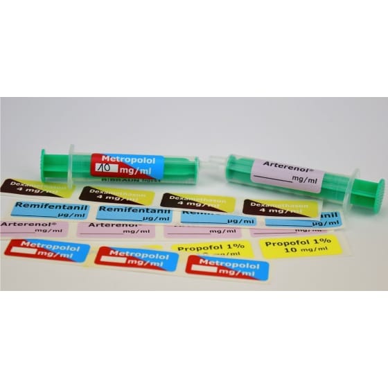 Spritzenetiketten 13 x 35 mm (1.000 Etiketten pro Rolle) » BIEWER medical esKETAmin 10mg/ml