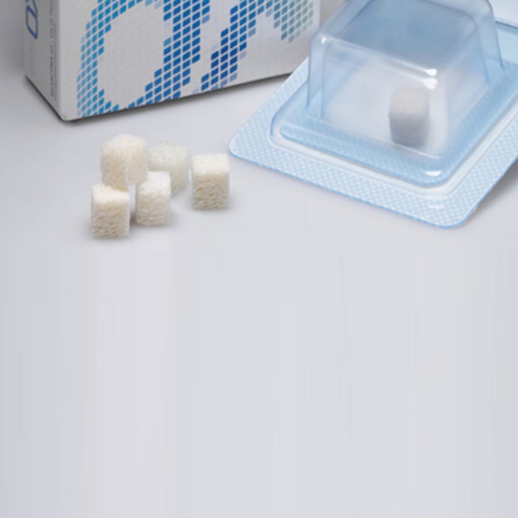 Sostituti Ossei Collagenici – Blocchi – osteOXenon – BIOACTIVA Srl, Knochenersatzmaterial