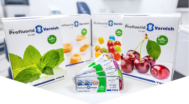 VOCO Profluorid® Varnish + BioMin® – BioMin Technologies Limited, Fluoridierung
