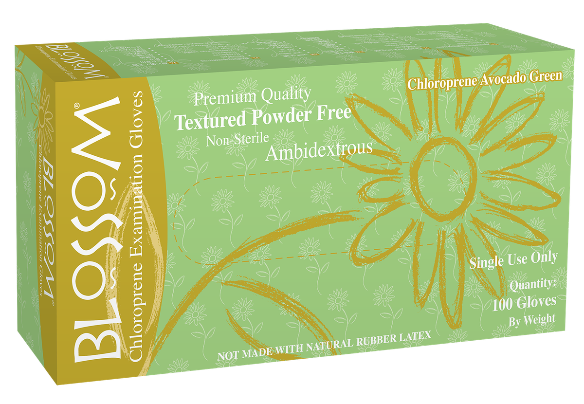 Blossom Avocado Green Chloropren-Handschuhe L – Blossom / Mexpo International Inc., Arbeitskleidung - Arbeitsschutz