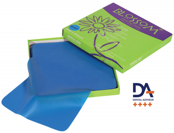 Blossom Blue Rubber Dental Dam – Blossom / Mexpo International Inc., Kofferdam