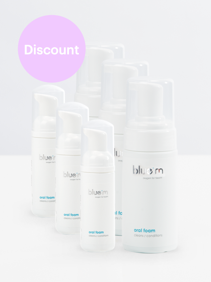 6x Oral Foam Combi Package Deal – Bluem Europe 5 Pillars Research BV, Mundspüllösungen