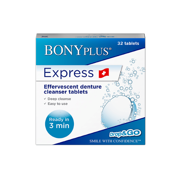Express Sprudeltabletten zur Prothesenreinigung