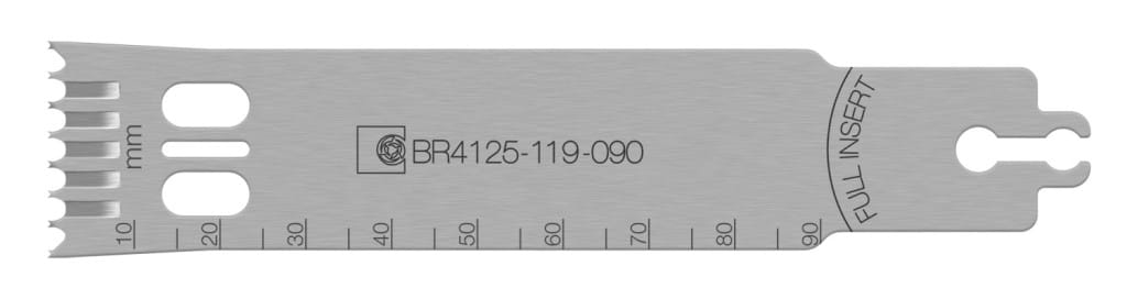 BR4125-119-090 Stryker Replacement Large Bone Sagittal Dual Cut Aggressive Saw Blade – Brasseler, Skalpelle und Zubehör