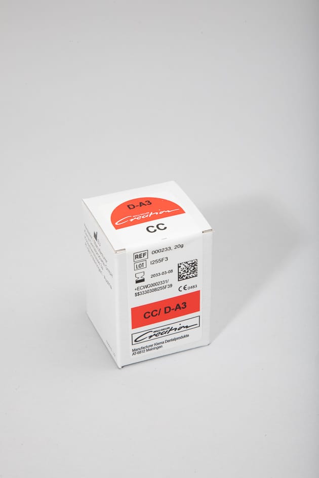 CC / Dentine D-A1, 20 g 000231 – Creation Willi Geller International GmbH, Metallkeramik