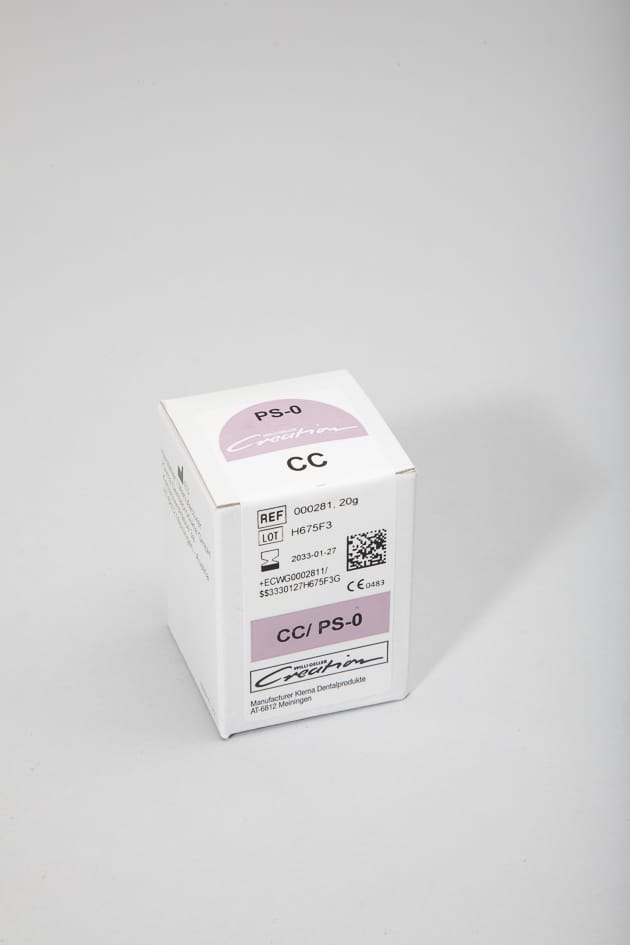 CC / Pearl Enamel PS-0 white, 20 g 000281 – Creation Willi Geller International GmbH, Metallkeramik