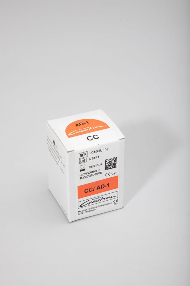 CC / Approximal Dentine AD-1 light yellow, 15 g 001568 – Creation Willi Geller International GmbH, Metallkeramik