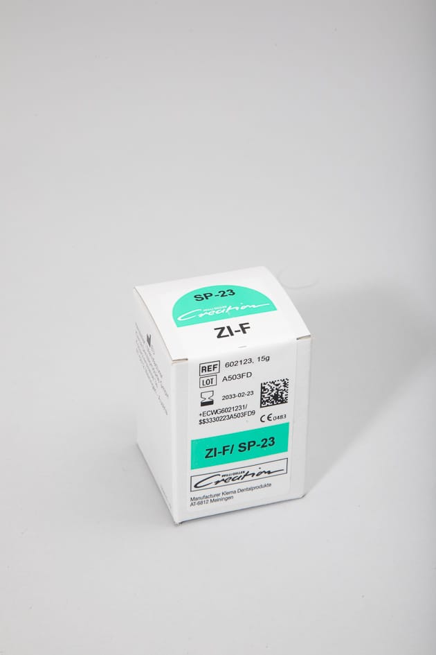 ZI-F / Shoulder SP-23 sand, 15 g 602123 – Creation Willi Geller International GmbH, Leucitkeramik