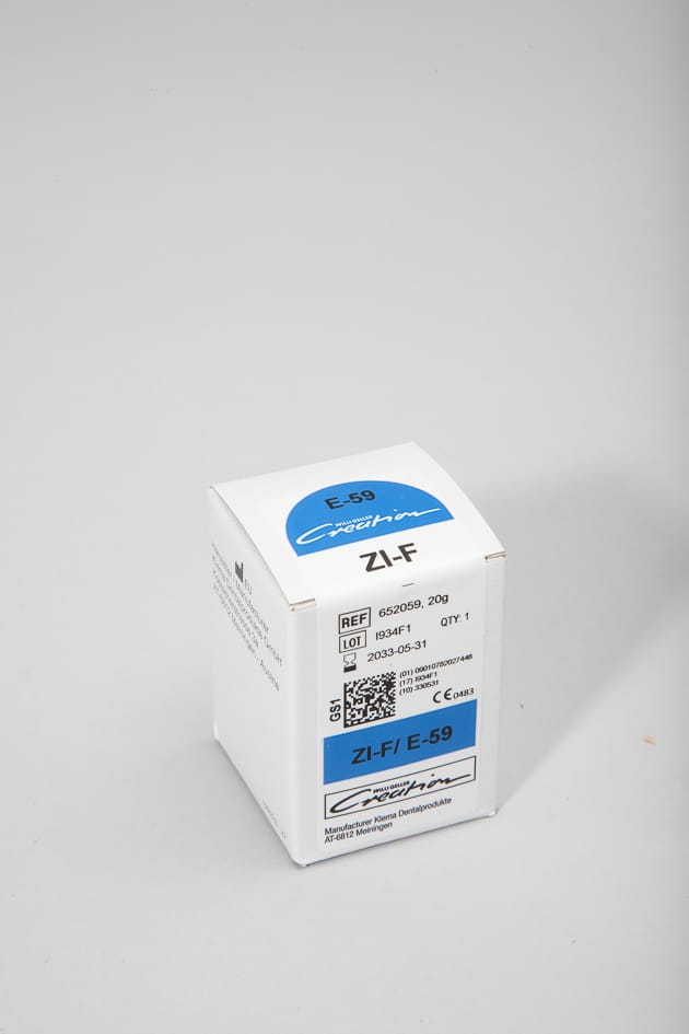 ZI-F / Enamel E-57, 20 g 652057 – Creation Willi Geller International GmbH, Leucitkeramik