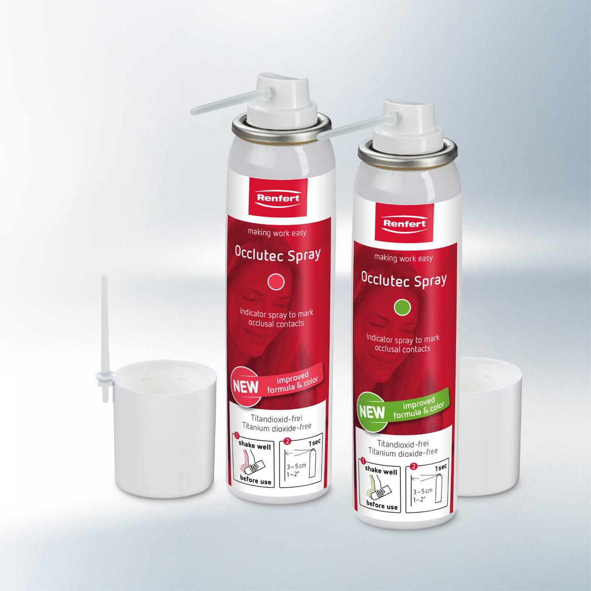 Occlutec Spray rot 19353000 – Renfert GmbH, Artikulationsspray