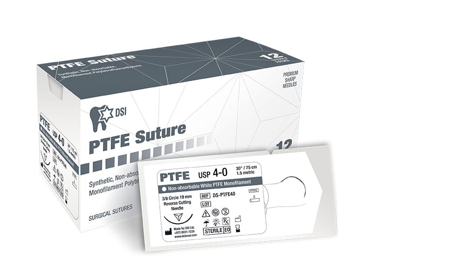 PTFE Polytetrafluoroethylene Suture – DSI Dental Solutions Ltd, Nahtmaterial