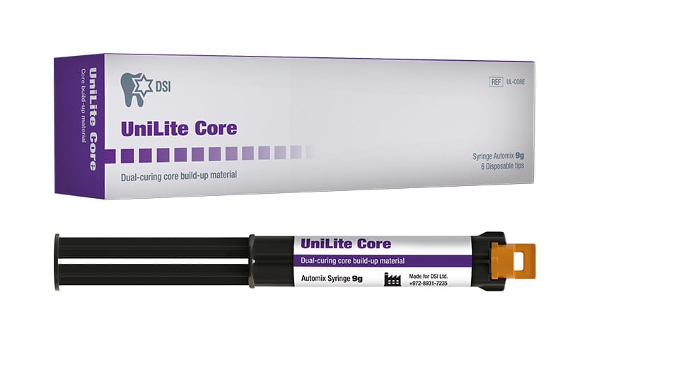 DSI UniLite Core – DSI Dental Solutions Ltd, Stumpfaufbau