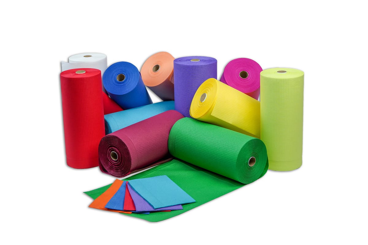 Dental bibs on the roll – CEDA PRESS LLC, Servietten und Patientenumhänge