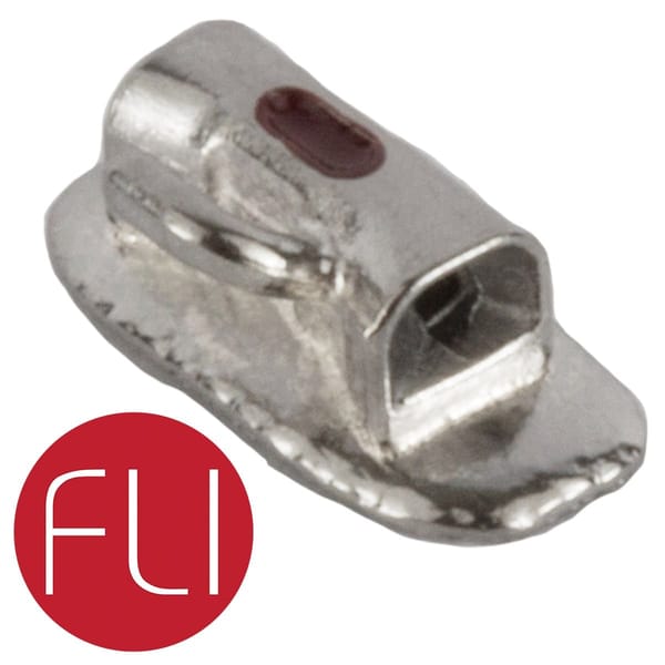 1st Molar Mandibular Single Buccal Tubes FLI Standard Edgewise Weldable Pack of 10 - FLI STD EDG SGL 1MOL W/HK 022 MNR (PK 10)