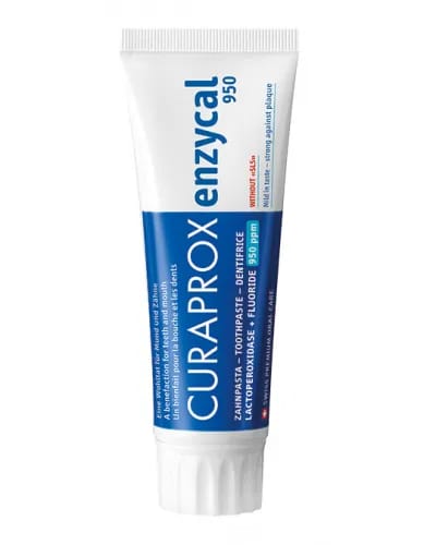 Zahnpasta Enzycal 950, mit Fluorid, 75 ml – Curaden AG, Zahnpasta