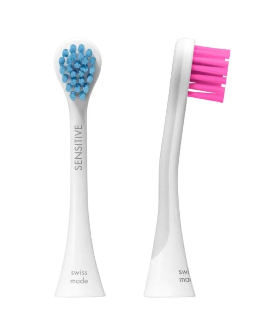 Brush head sensitive for Hydrosonic blue-pink – Curaden AG, Zahnbürsten