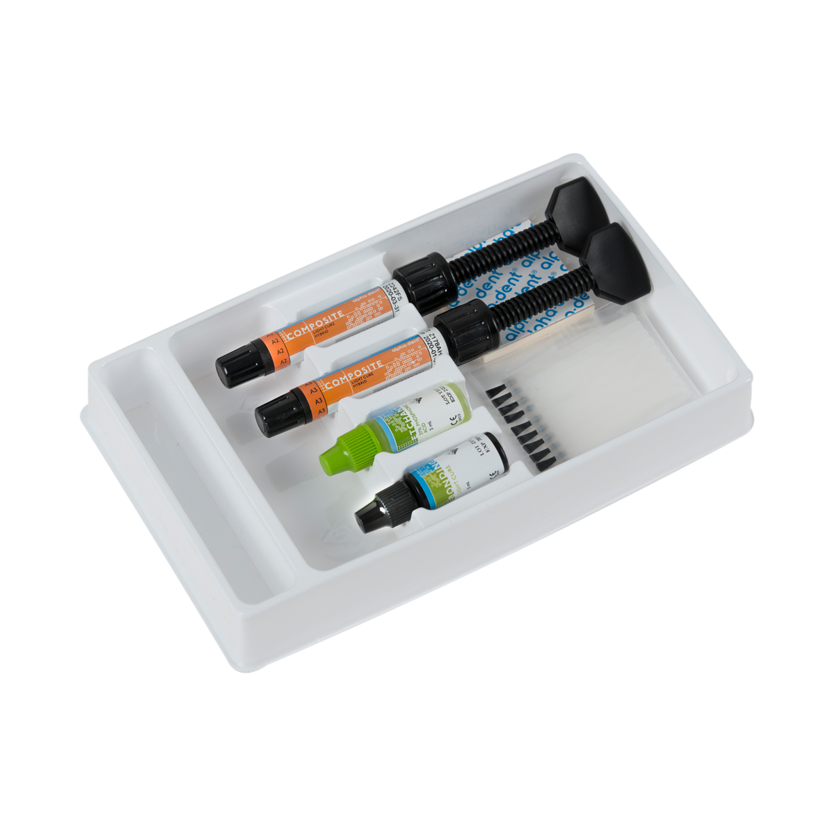 ALPHA-DENT® LICHTHÄRTENDES KOMPOSIT – Dental Technologies, Inc., Composites
