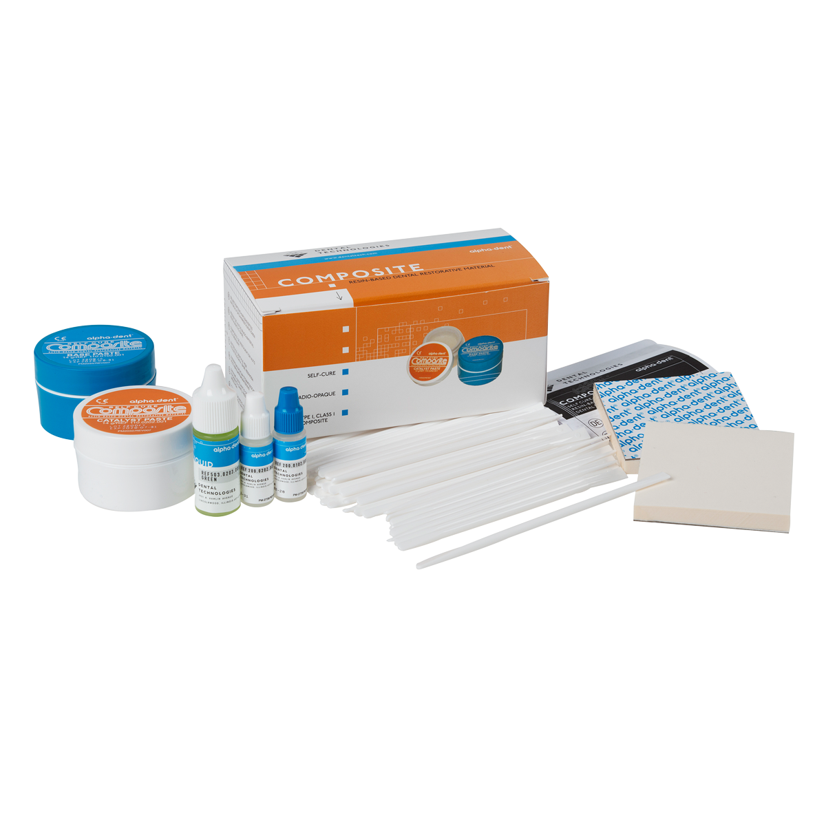 ALPHA-DENT ® SELF CURE COMPOSITE – Dental Technologies, Inc., Composites