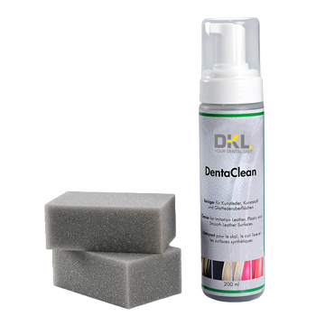 DentaClean Kunstlederreiniger 200 ml Schaumspenderflasche – DKL Chairs, Flächendesinfektion