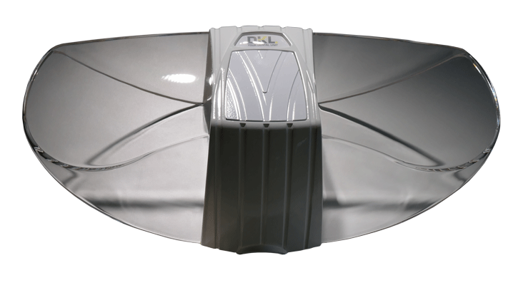 Schutzhaube weiß mit Spiegel für LED.light – DKL Chairs, Lichtpolymerisationsgeräte und Zubehör
