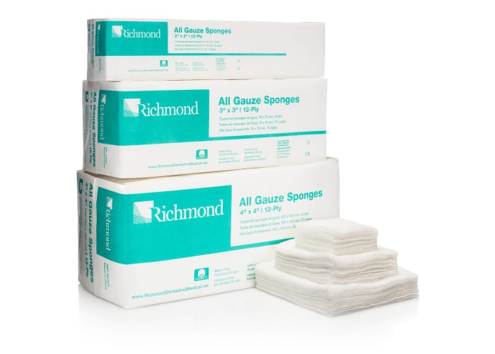 All Gauze Tupfer – Richmond Dental and Medical, Einwegartikel
