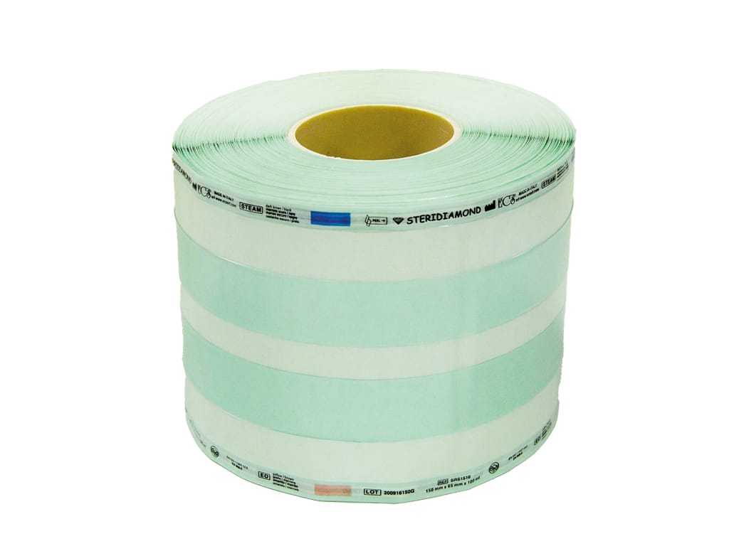 STERIDIAMOND GUSSETTED REELS SRS7510 – ECS srl, Sterilisationsschläuche und -beutel