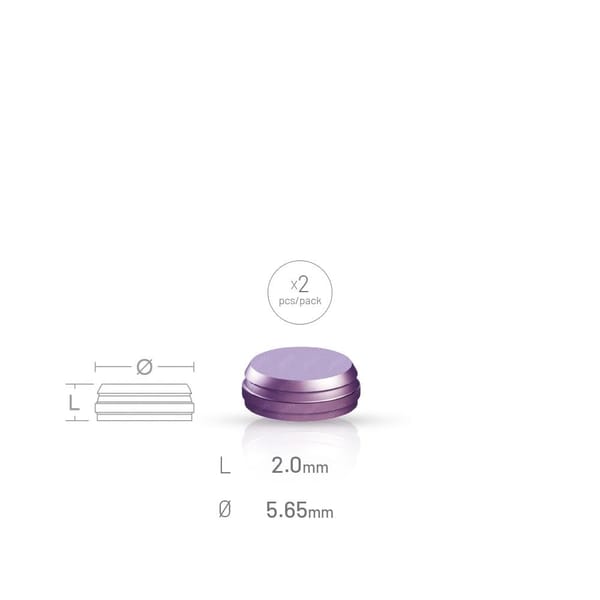 Metal Housing Replacement for Pop-Clicq™ Overdenture Attachment (2 Pcs.)