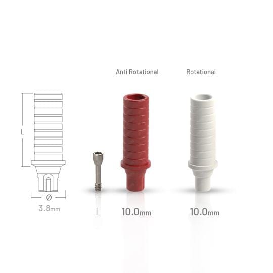 Castable Abutment (Plastic | POM) compatible with Meisinger® Oktagon® BL/BLT Ø3.3 BL NC - Anti-Rotational