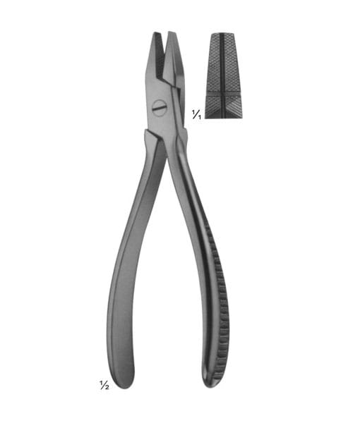 with serrated jaws17-198with longitudinal andtransversal grooves 170 mm – EMERALD INSTRUMENTS, Chirurgische Instrumente