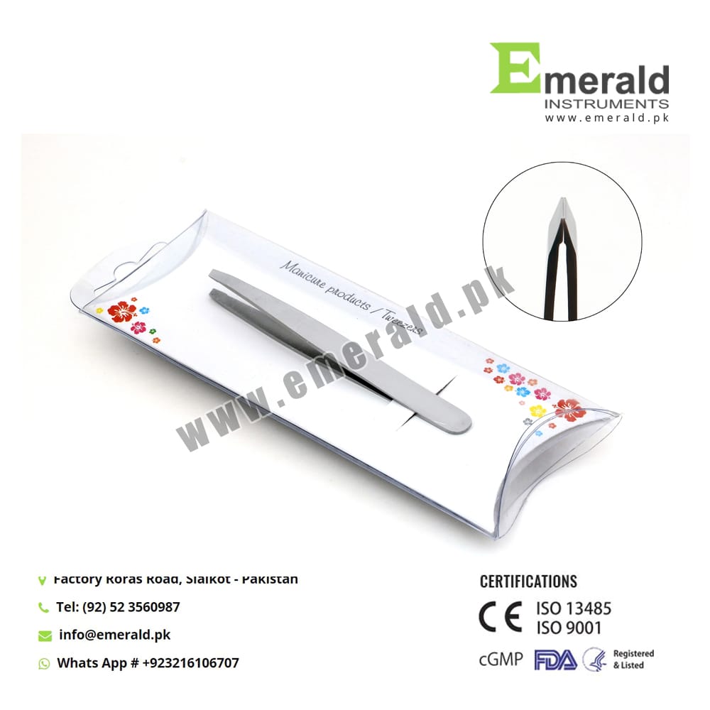Tweezers With Pillow Packing – EMERALD INSTRUMENTS, Pinzetten
