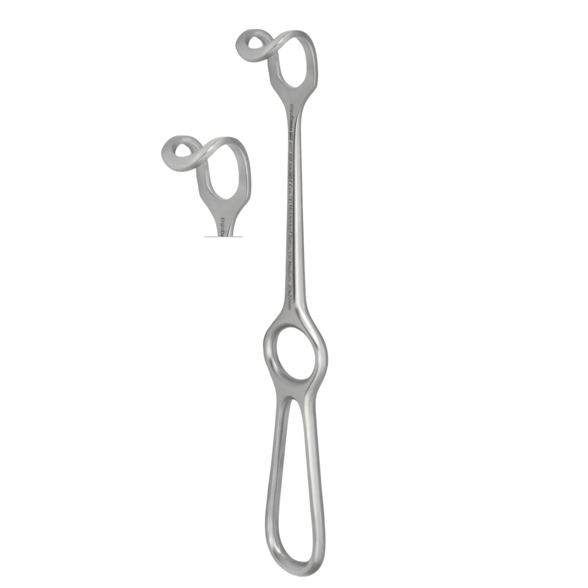 Middeldorpf Retractor, Medium, 20 x 22 mm | ErgoDenta 4037 – ErgoDenta ApS, Wangenhalter - Wundhaken