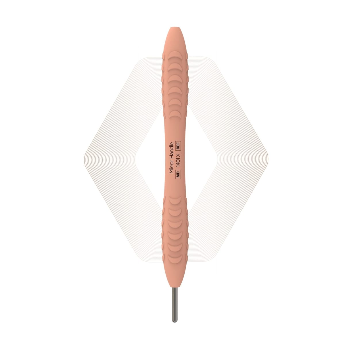 Mirror handle, Peach Blush | ErgoX® 1401 X – ErgoDenta ApS, Mundspiegel und Zubehör