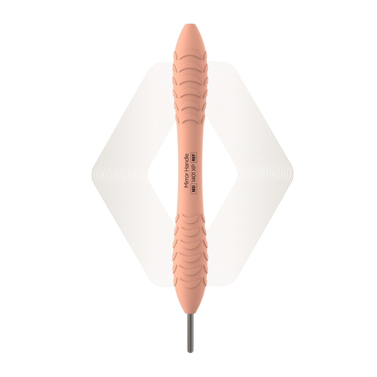 Plus, Mirror handle, Peach Blush | ErgoX® Plus 1401 XP – ErgoDenta ApS, Mundspiegel und Zubehör