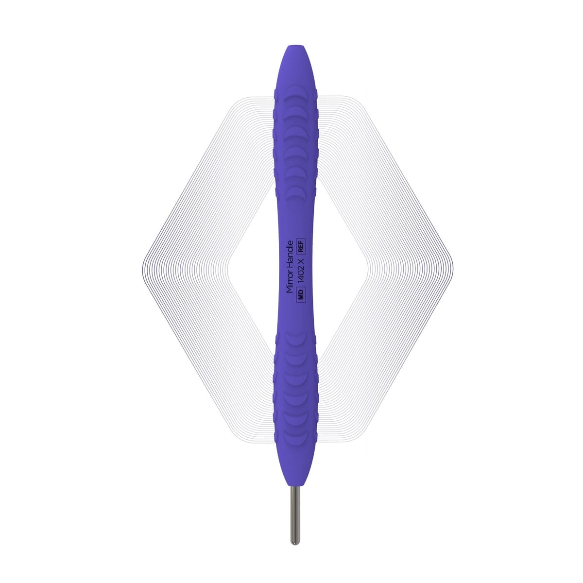 Mirror handle, Magenta Blue | ErgoX® 1402 X – ErgoDenta ApS, Mundspiegel und Zubehör