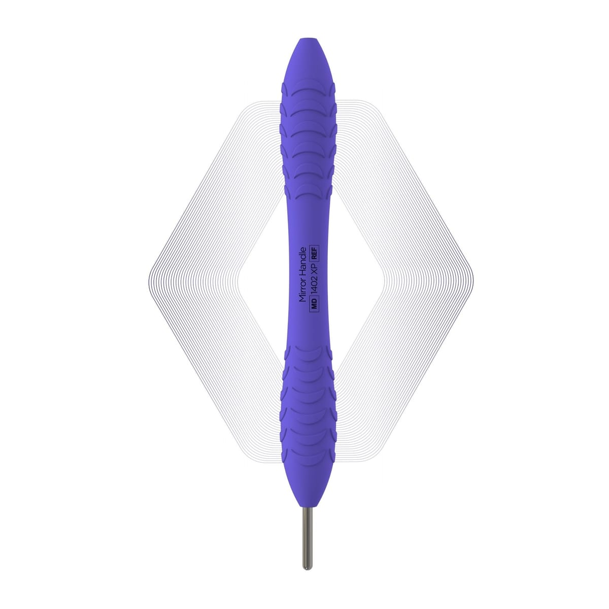 Plus, Mirror handle, Magenta Blue | ErgoX® Plus 1402 XP – ErgoDenta ApS, Mundspiegel und Zubehör