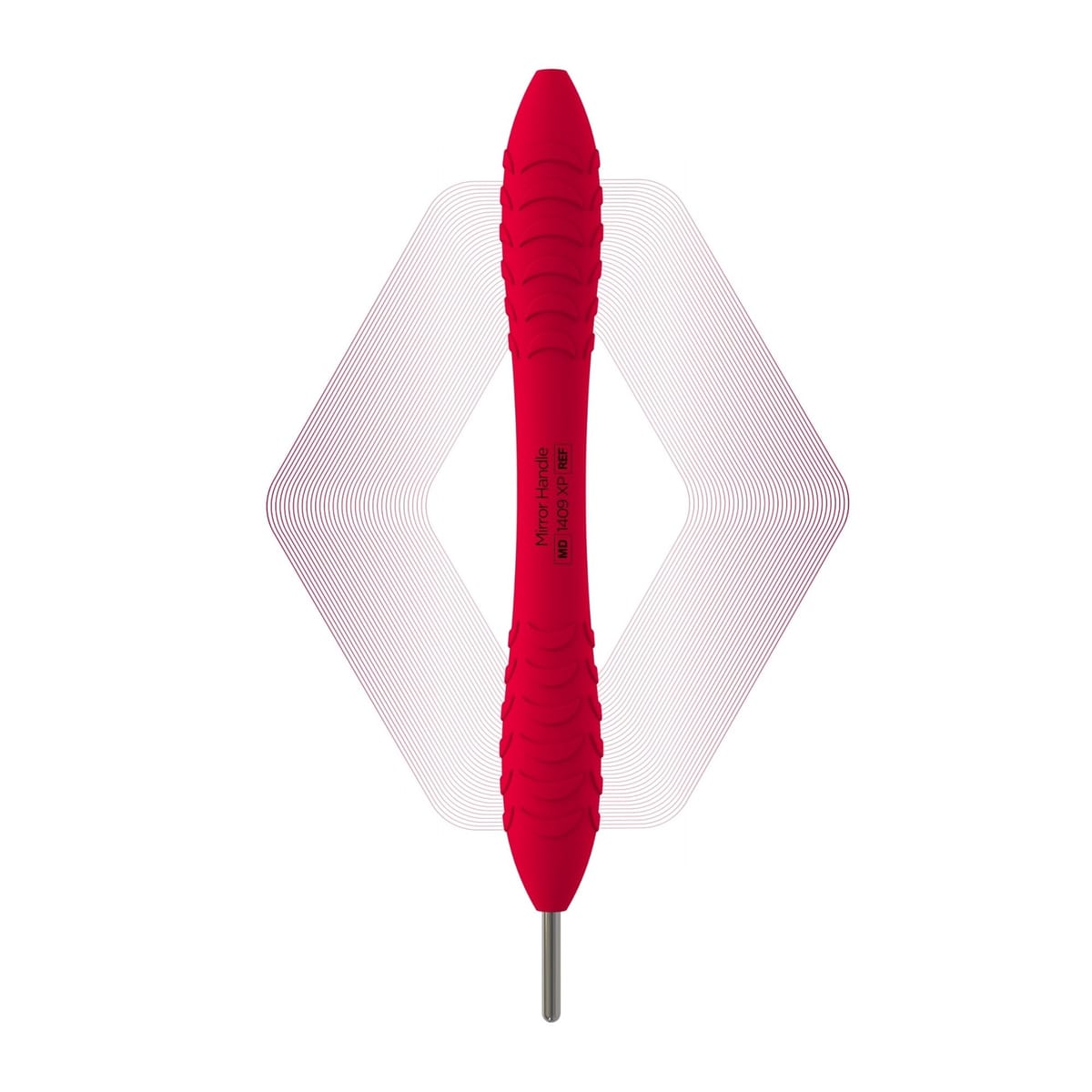Plus, Mirror handle, Ruby Pink | ErgoX® Plus 1409 XP – ErgoDenta ApS, Mundspiegel und Zubehör