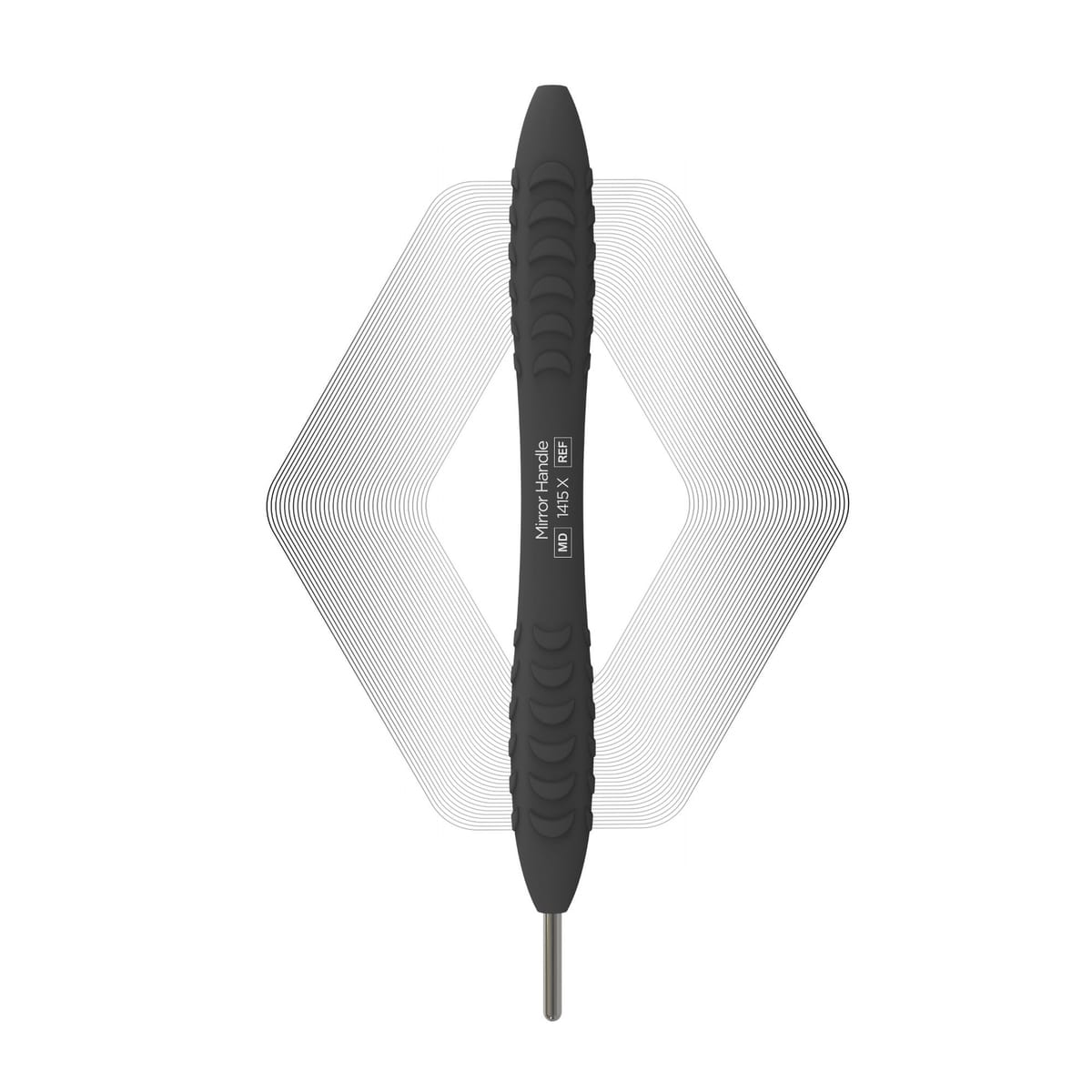 Mirror handle, Pure Black | ErgoX® 1415 X – ErgoDenta ApS, Mundspiegel und Zubehör