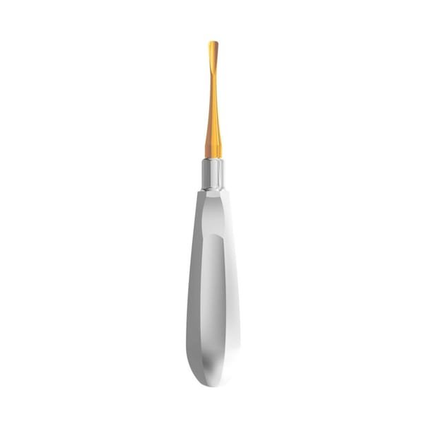 Luxating Elevator Gold, Curved, 5mm — Classic Handle | ErgoDenta 6002-8G