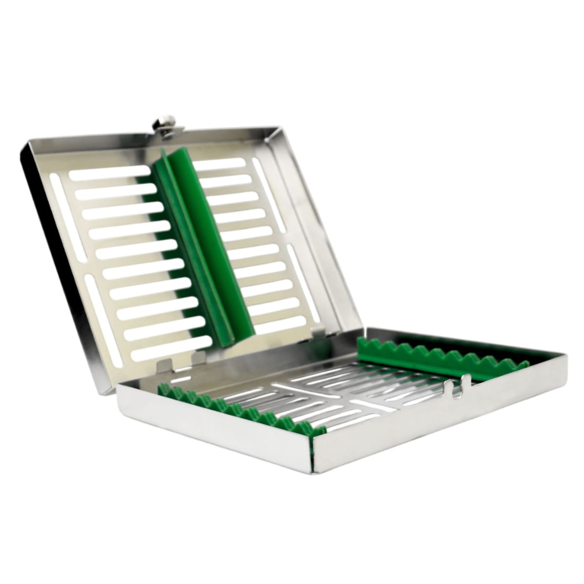 Sterilisationskassette mit abnehmbarem Deckel 5512-G – ErgoDenta ApS, Trays, Sterilcontainer und Zubehör