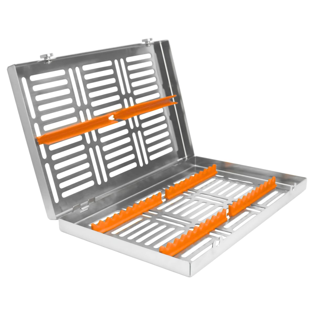 Sterilisationskassette mit abnehmbarem Deckel 5513-O – ErgoDenta ApS, Trays, Sterilcontainer und Zubehör