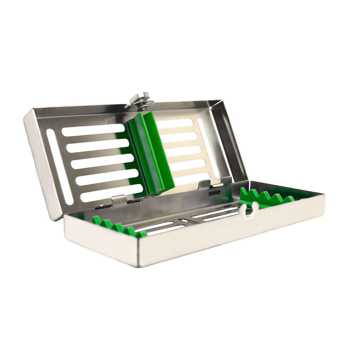 Sterilisationskassette mit abnehmbarem Deckel 5511-G – ErgoDenta ApS, Trays, Sterilcontainer und Zubehör