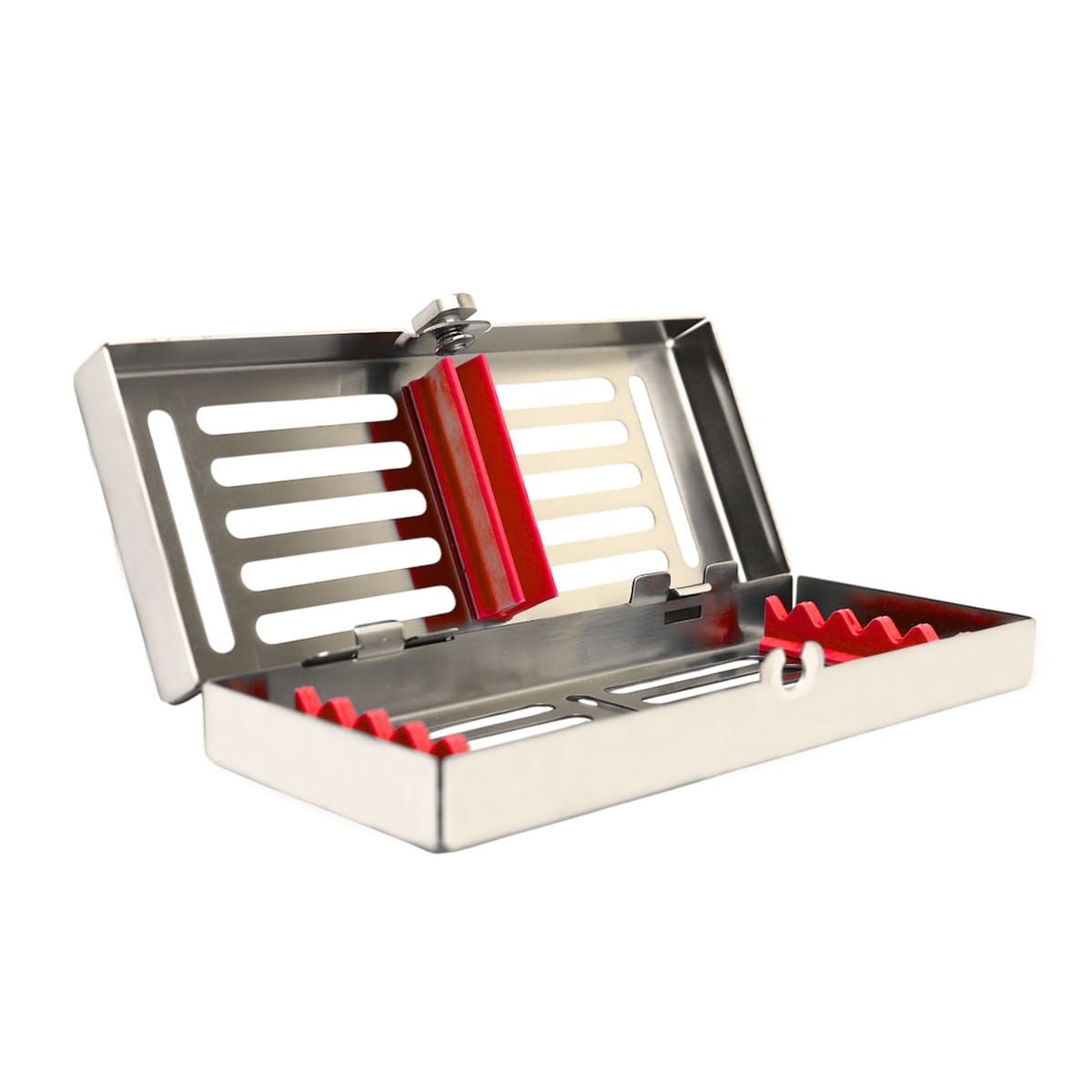 Sterilisationskassette mit abnehmbarem Deckel 5511-R – ErgoDenta ApS, Trays, Sterilcontainer und Zubehör
