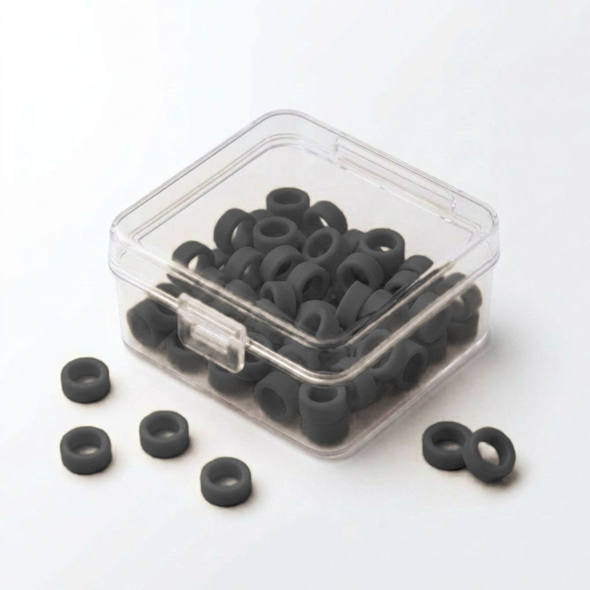 Color Coded Rings, Small, 50 pcs/box — Black | ErgoDenta 5651K – ErgoDenta ApS, Schubladeneinsätze
