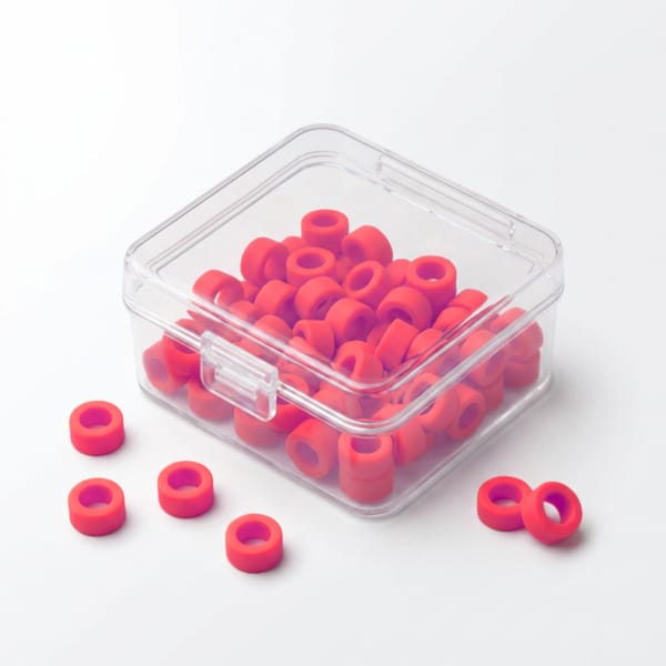Color Coded Rings, Large, 25 pcs/box — Red | ErgoDenta 5641R