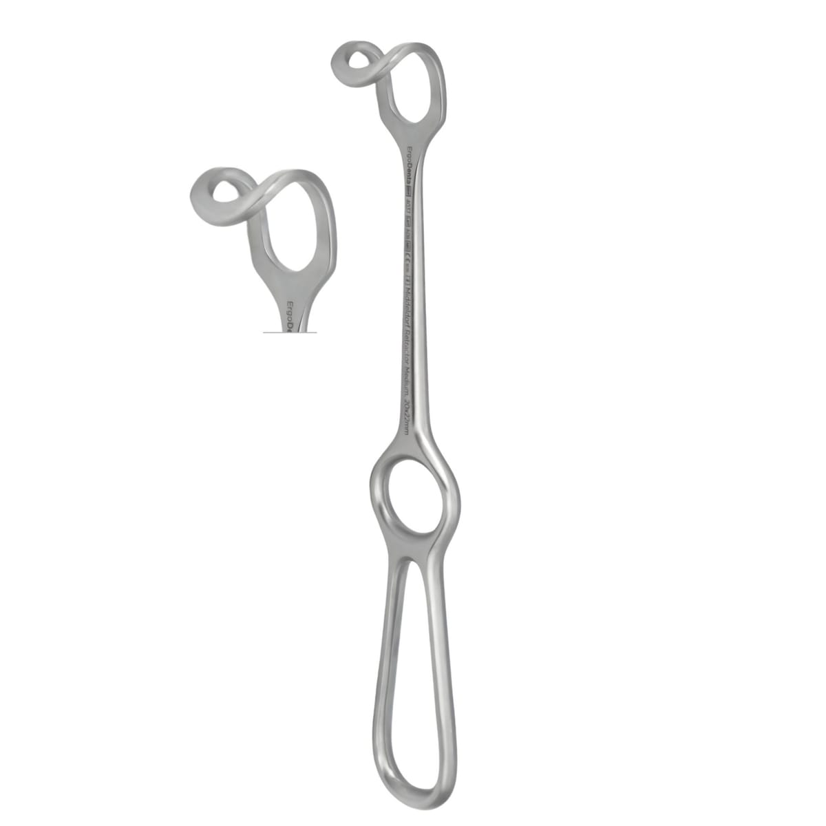 Middeldorpf Retractor, Large, 26 x 30 mm 4038 – ErgoDenta ApS, Wangenhalter - Wundhaken