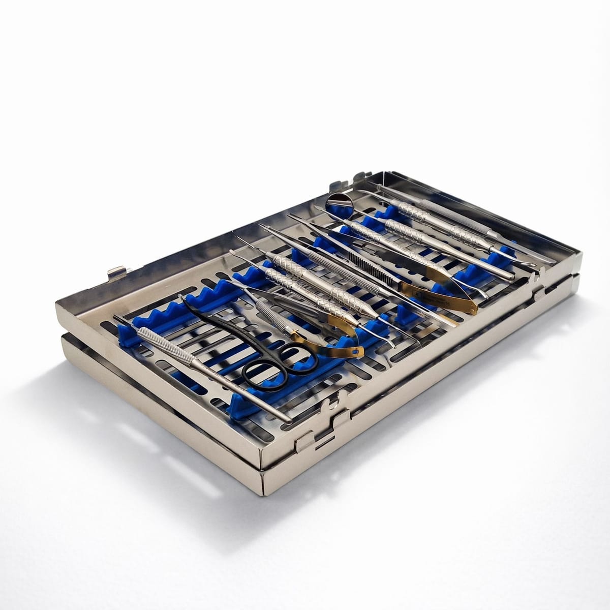 Micro Surgery Kit – 12 pcs (with Sterilization Tray) 9914 – ErgoDenta ApS, Trays, Sterilcontainer und Zubehör