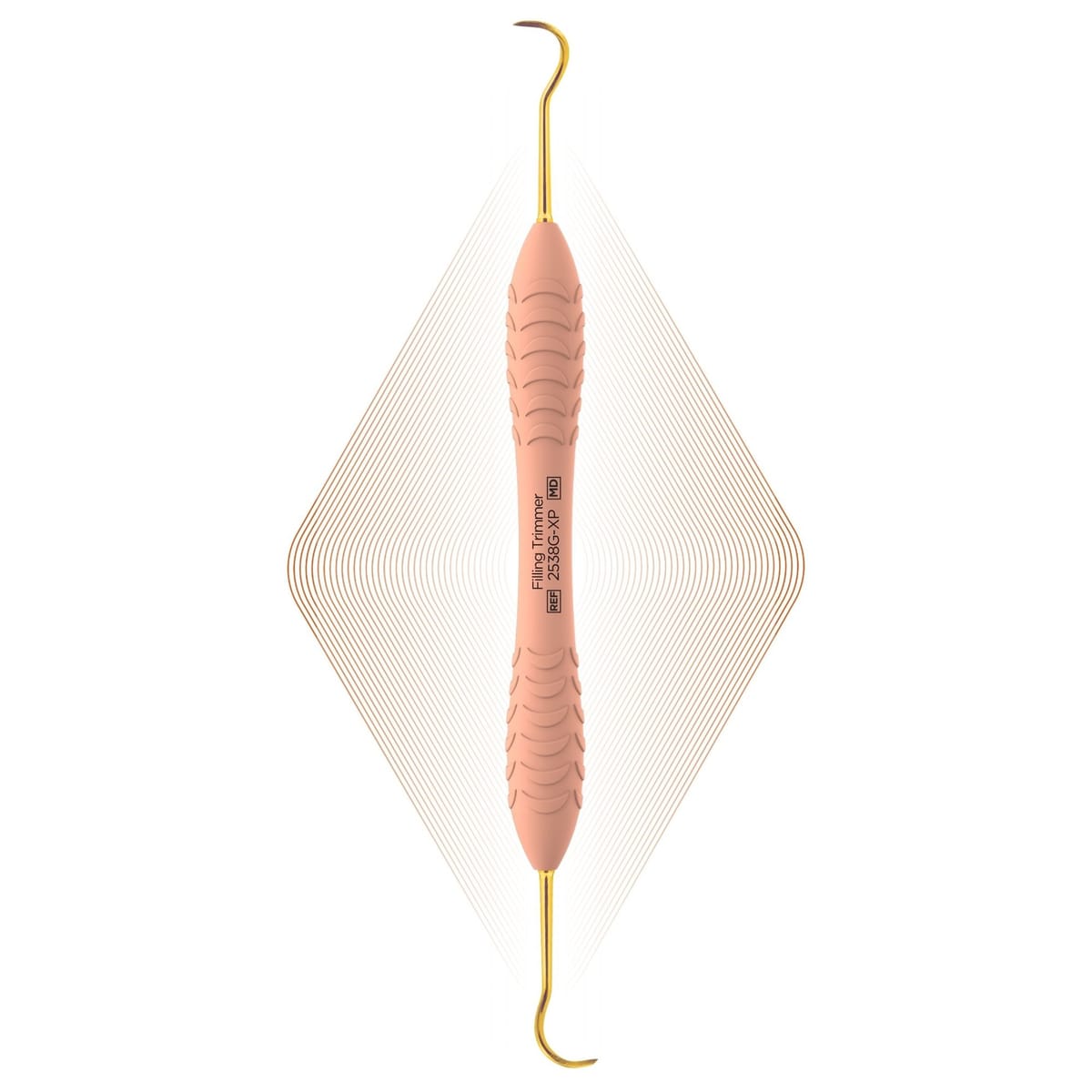Filling Trimmer, Gold | ErgoSlip ErgoX® Plus 2538G-XP – ErgoDenta ApS, Composite-Instrumente